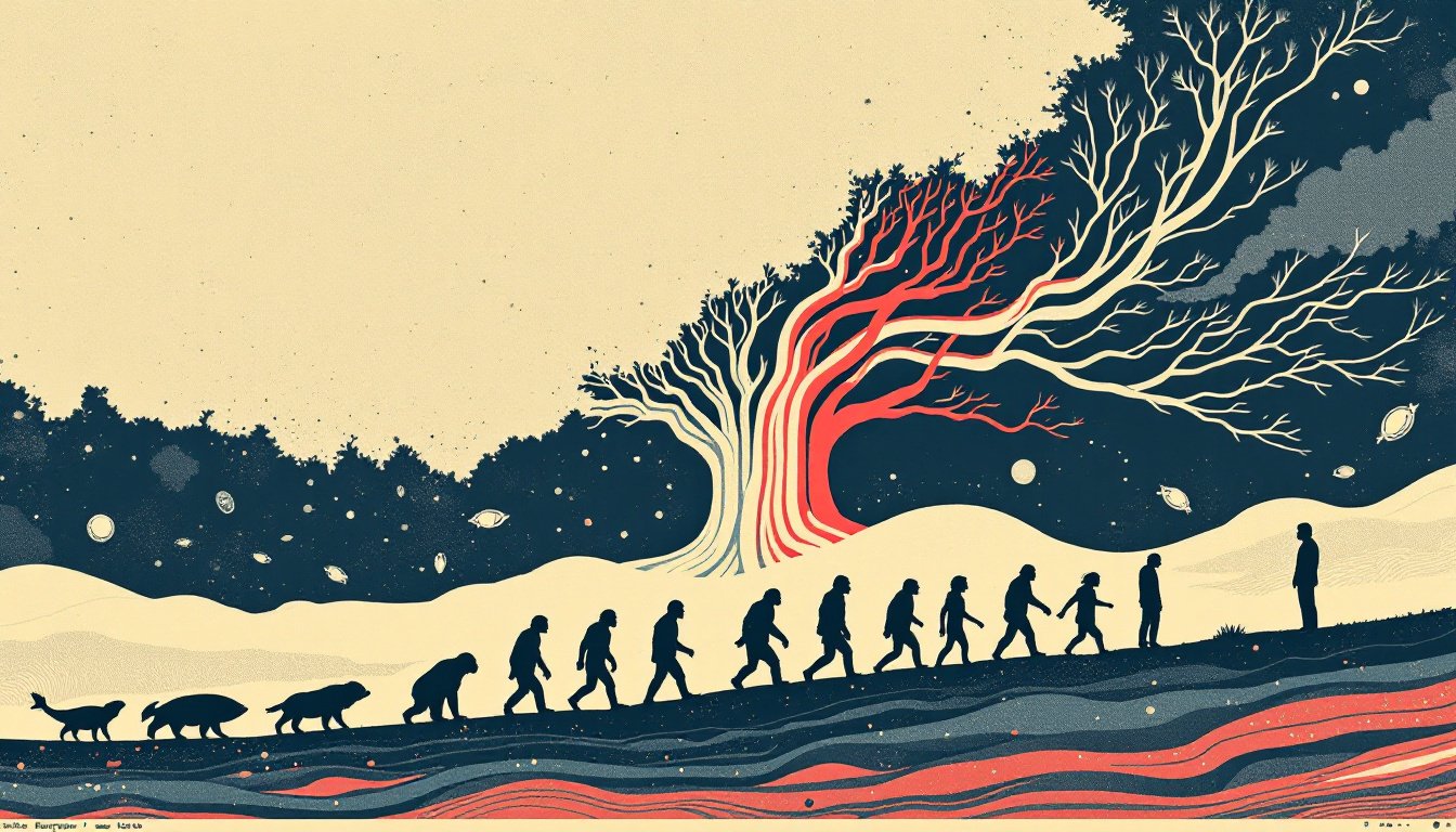 Arbre de la vie et marche de l'evolution de la cellule a l'homme, origines de l'humanite