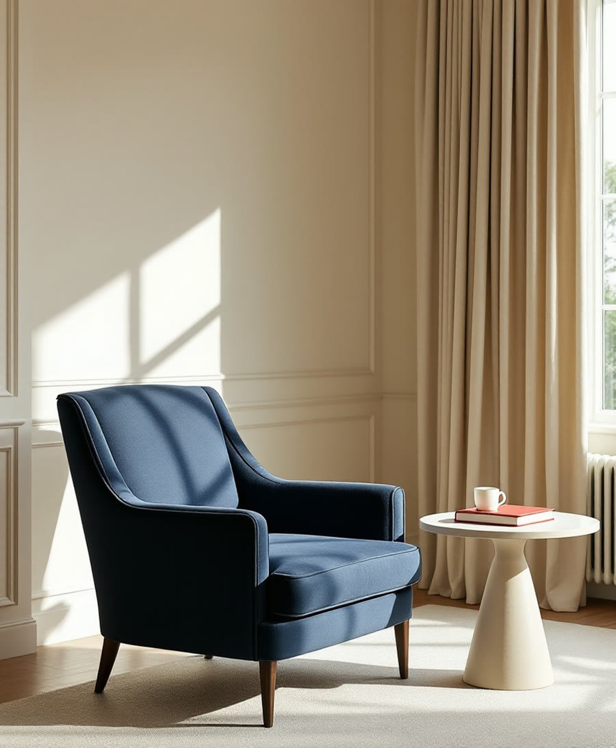 Un fauteuil de direction, lumière du matin